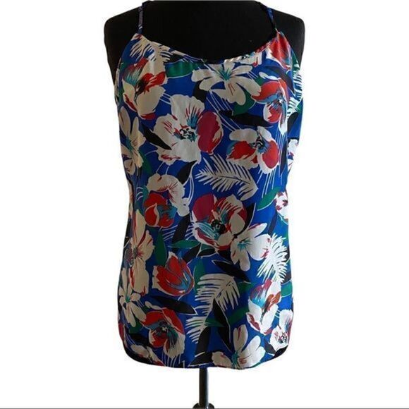 J. Crew polyester floral tank top size 10 - Picture 1 of 7